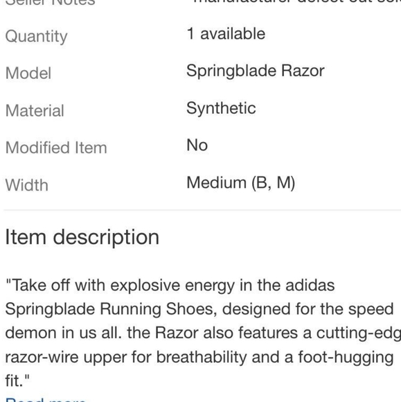 Adidas Springblade  Performance running shoes wome - Picture 7 of 8